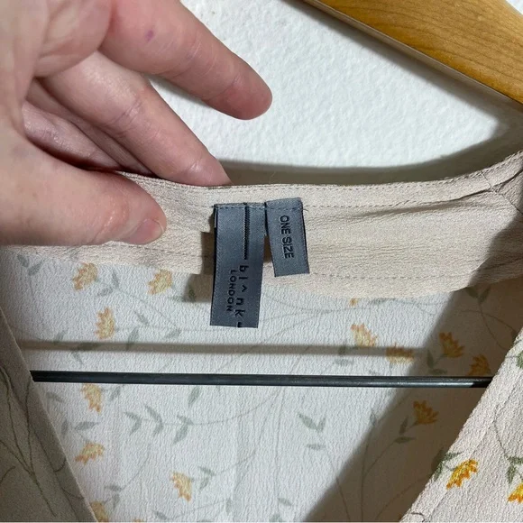 BL^NK LONDON x ANTHROPOLOGIE Floral Tunic Coverup Kaftan - Picture 8 of 10